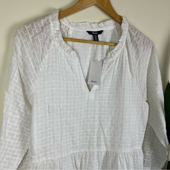 NWT Hatley White Long Sleeve Tiered Sundress - Small - Picture 7 of 13